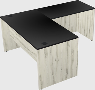 L-shaped office desk