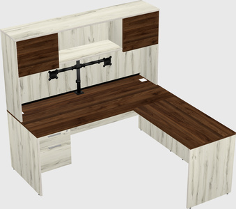 L-shaped office desk