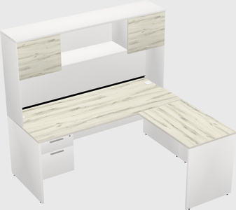 L-shaped office desk