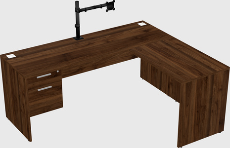 L-shaped office desk