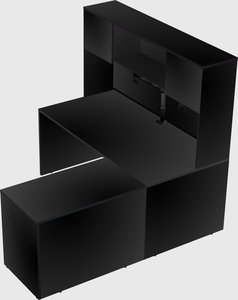 L-shaped office desk