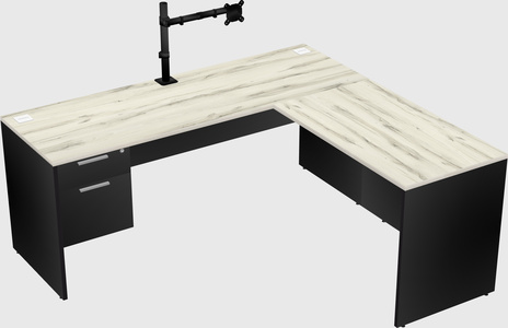 L-shaped office desk