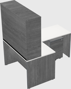 L-shaped office desk