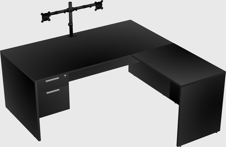L-shaped office desk