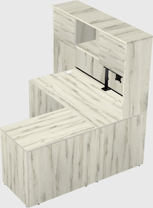 L-shaped office desk