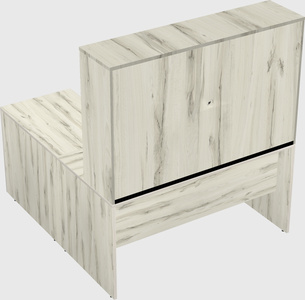 L-shaped office desk