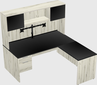 L-shaped office desk