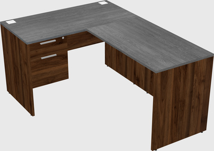 L-shaped office desk