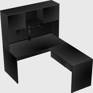 L-shaped office desk
