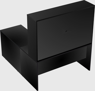 L-shaped office desk