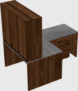 L-shaped office desk