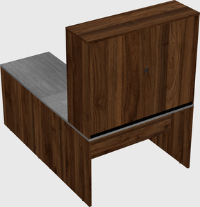 L-shaped office desk