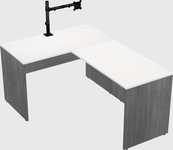L-shaped office desk