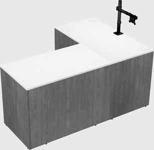 L-shaped office desk