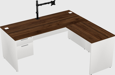 L-shaped office desk