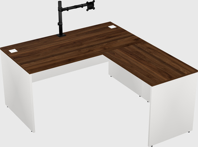 L-shaped office desk