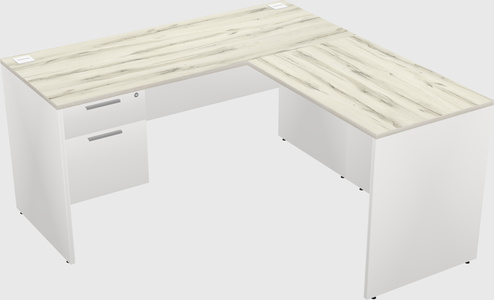 L-shaped office desk