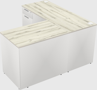 L-shaped office desk