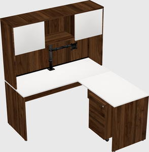 L-shaped office desk
