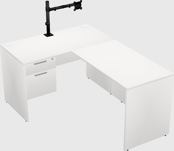 L-shaped office desk