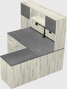 L-shaped office desk