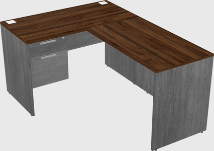 L-shaped office desk