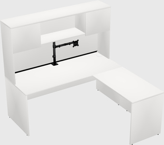 L-shaped office desk