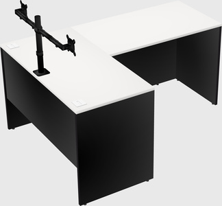 L-shaped office desk