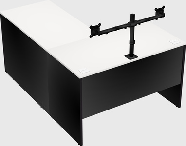 L-shaped office desk