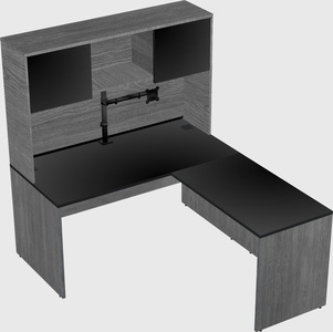 L-shaped office desk