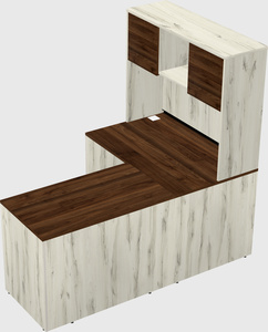 L-shaped office desk