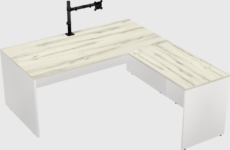 L-shaped office desk