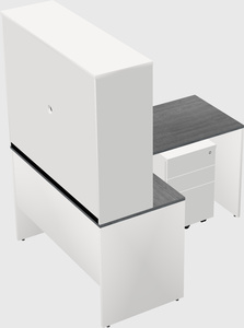L-shaped office desk