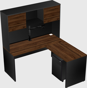 L-shaped office desk
