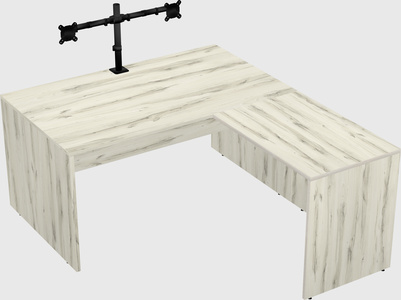 L-shaped office desk