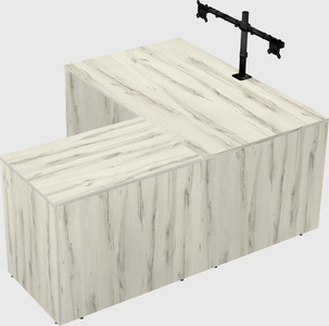 L-shaped office desk