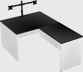 L-shaped office desk