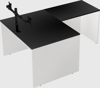 L-shaped office desk