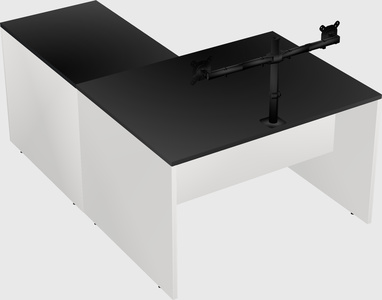 L-shaped office desk