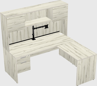 L-shaped office desk