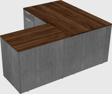 L-shaped office desk