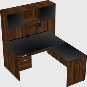 L-shaped office desk