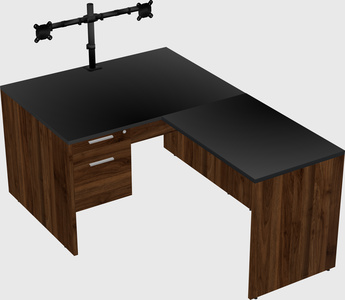 L-shaped office desk