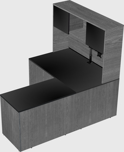 L-shaped office desk