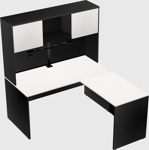 L-shaped office desk