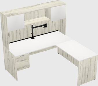L-shaped office desk