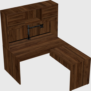 L-shaped office desk