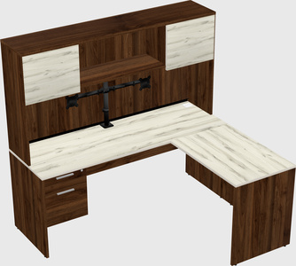 L-shaped office desk