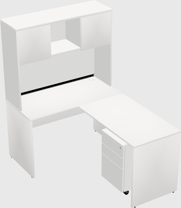 L-shaped office desk