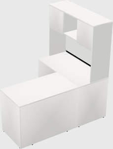L-shaped office desk
